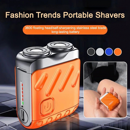 Rotary double ring electric shaver