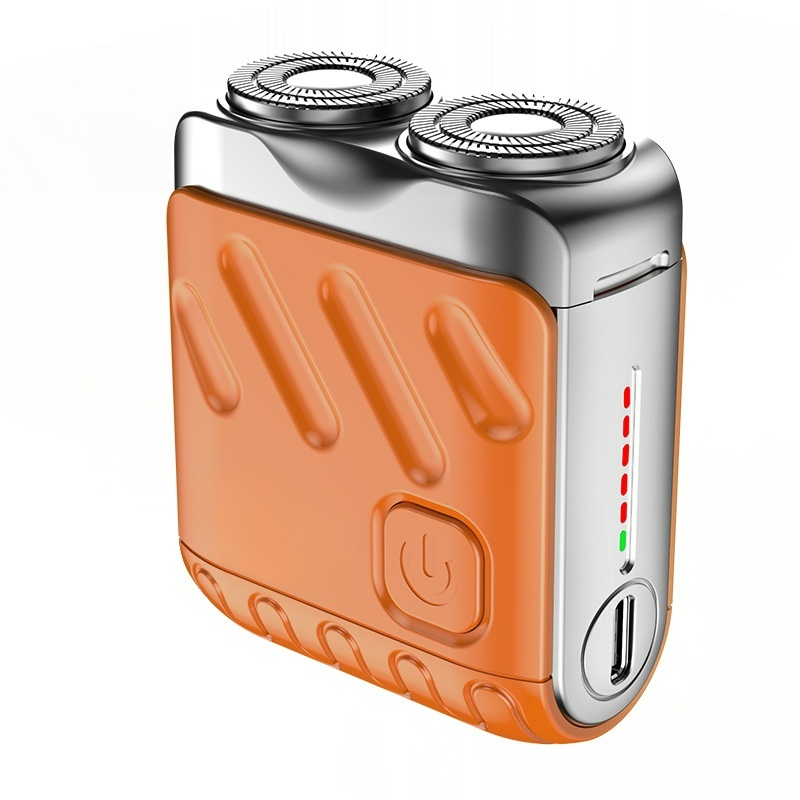 Rotary double ring electric shaver